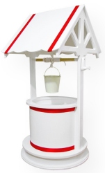 Wedding wishing well with bucket from Paul Todd